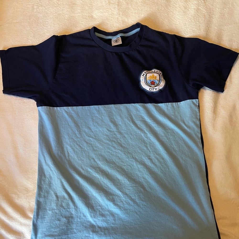 Kids Two-Tone Blue Manchester City Shirt